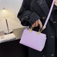 thumbnail image 4 of Hukapapa Bolso bandolera pequeño para mujer con cremallera y asa superior, bolso de hombro, color morado, 4 of 5