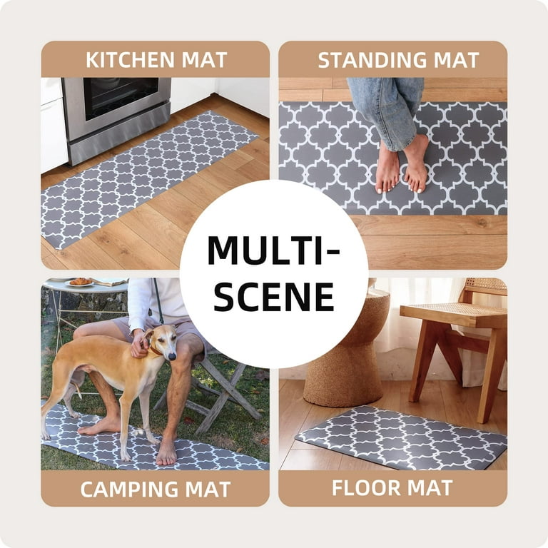 WISELIFE Kitchen Mat Cushioned Anti Fatigue Floor Mat,17.3x60, Thick Non  Slip Waterproof Kitchen Rugs and Mats,Heavy Duty Foam Standing Mat for
