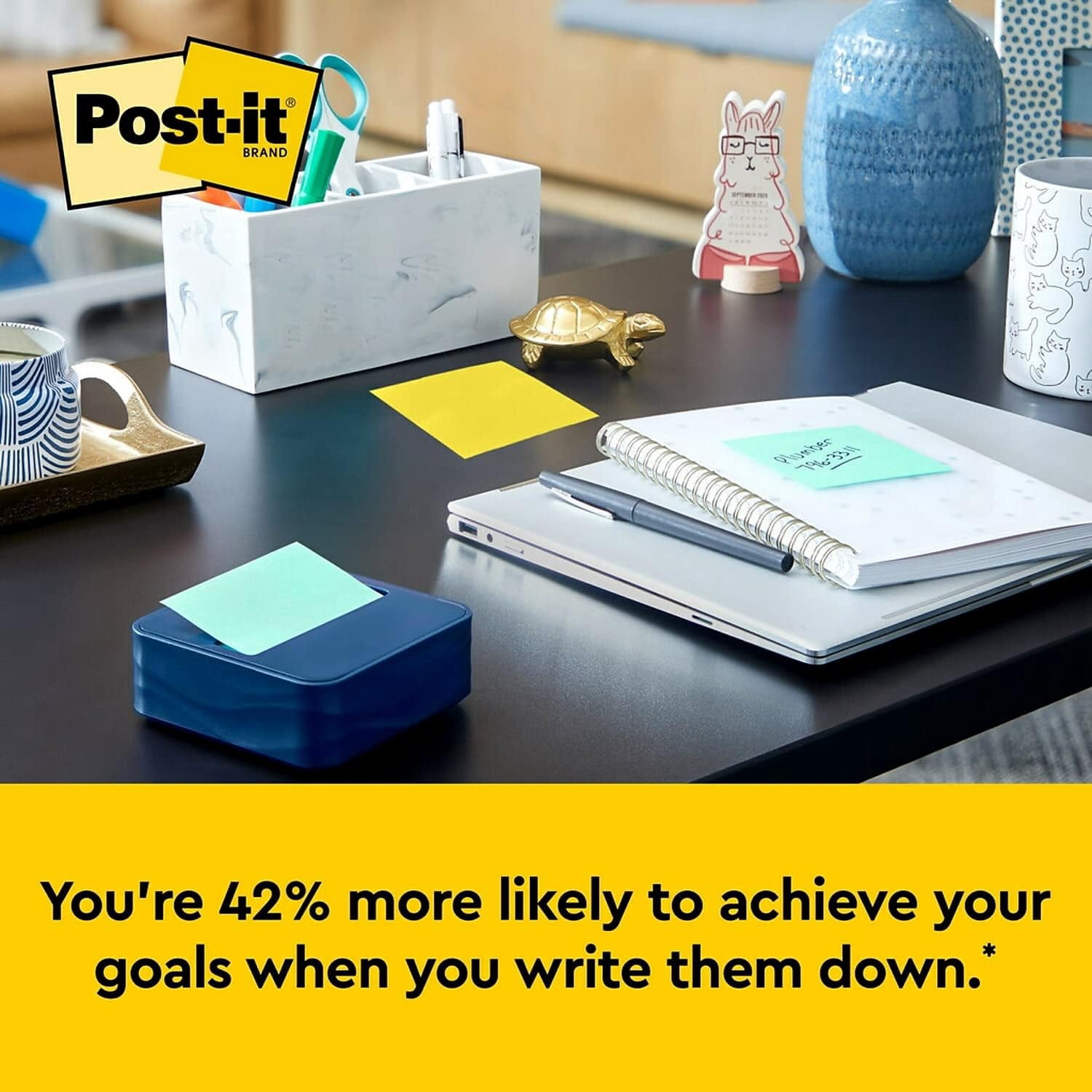 Post-it Dispenser Pop-up Notes, R330-12AU, 3 in x 3 in (76 mm x 76 mm), 100 Sheets/Pad, 12 Pads/Pack