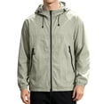 thumbnail image 2 of BRANROY Men's Sun Hoodie UPF 50 - Lightweight Hooded Skin Shirt with UV Protection, Breathable Fabric for Hiking, Camping, Casual Wear, and Outdoor Sports,Light Green 2XL, 2 of 9