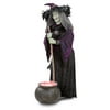 Life-Size Animated Witch with Fogging Cauldron, 6'