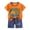Orange, variant on Toddler Boys Clothes Summer Outfit Sets, Kids Toddler Baby Boy Christmas Clothes Santa Print Button Down Shirt Shorts Set Gentlemen Outfits