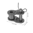 thumbnail image 2 of TABLZONE 8 Pcs Maillon de Chaîne en Acier Inoxydable Robuste pour Réparation et Entretien de Chaîne à Rouleau, 2 of 7