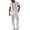 White., variant on HBGVBA Men Loose 2 Piece Solid Color Linen Button Hooded Short Sleeve Elastic Waist Drawstring Pocket Long Pants Beach Set