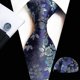 thumbnail image 1 of Corbatas para hombre, juego de 3 corbatas a rayas de Paisley, traje de negocios, regalo de boda, 1 of 3