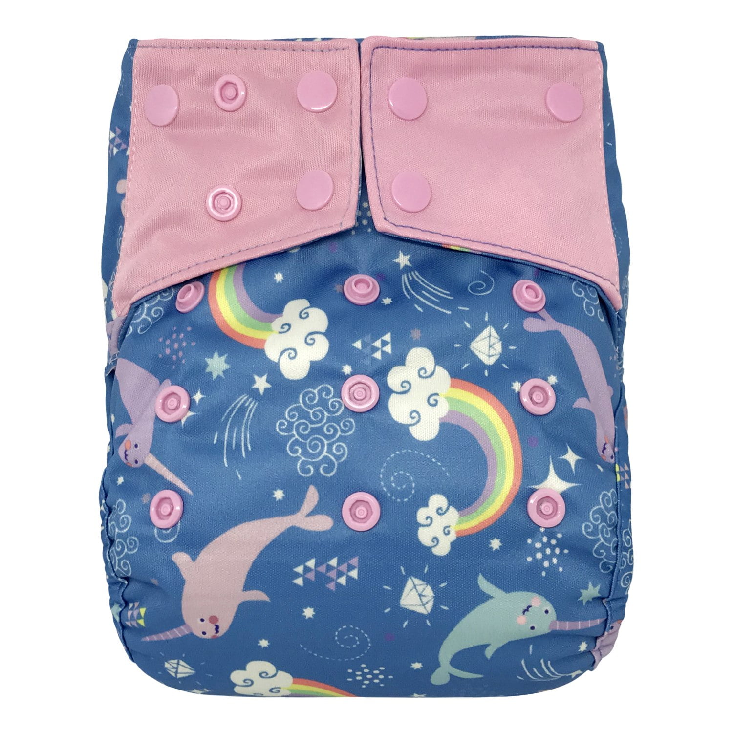Reusable Waterproof Diaper Cover Shell for Baby Prefold Cloth Diapers, Flats or Inserts