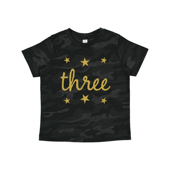 Inktastic 3rd Birthday Gold 3 Year Old Boys or Girls Toddler T-Shirt