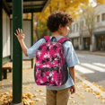 thumbnail image 6 of Camo and Twig Pink Pattern 17" School Backpacks for Teens,Waterproof Oxford Fabric,S-Shape Padded Straps for School,Travel,Hiking,Camping, 6 of 6