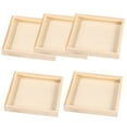 thumbnail image 4 of FRCOLOR 5Pcs Wooden Nested Serving Trays Square Shape Puzzle Toy Trays Practical Blocks Storage Trays, 4 of 4