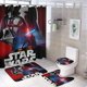 thumbnail image 1 of La guerra de las galaxias-theme 4-Piece Shower Curtain Set with Rugs, Waterproof Bathroom Decor Set Includes Bath Mat, U-Shaped Rug, Toilet Lid Cover and Curtain with Hooks, 1 of 6