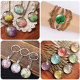 thumbnail image 2 of Weiweiguan 1 Box Gemstone Cover Pretty Round Glass Fashion Glass Patches Jewelry Making Accessory, 2 of 6