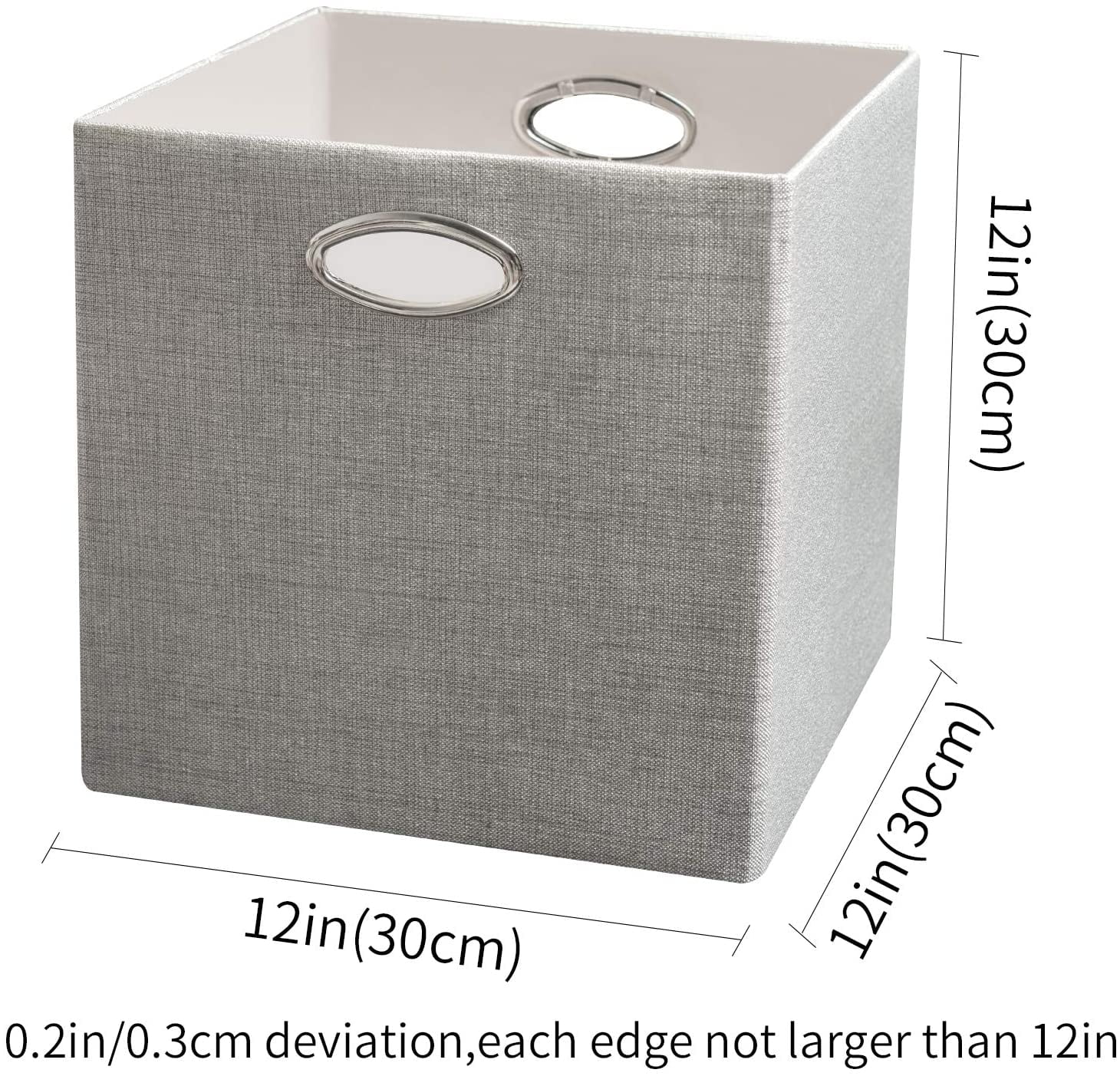 Non-Woven Storage Box Cube 12X12-Almeida, Dove Grey, One Size
