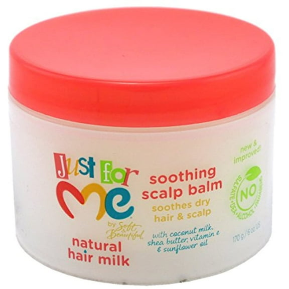 Just For Me Hair Milk Soothing Scalp Balm Jar, 6oz, Exp. 4/22 (2 Pack)
