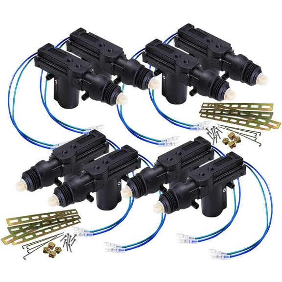 Zone Tech Car Universal High Power Door Lock Actuator - Heavy Duty Durable High Power Door Lock Actuator (8-Pack)