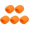 5PCS Thicken Ball-Type Sponge Foam Mic Cover Handheld Microphone Windscreen Shield Protection Orange for KTV Broadcasting