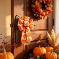 thumbnail image 7 of Aoznliie Fall Ribbon Bows, 5 Pack Woven Fabric Bows for Thanksgiving, 14x8 inch Orange Ribbon Bows for Wreath Table Decor, Multicolor, 7 of 7