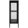 thumbnail image 2 of vidaXL Buffet Noir 75x35x105 cm Acier et Verre, 2 of 5