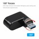 thumbnail image 3 of Alta Velocidad 3 Puertos Usb 3.0 Multi Hub Splitter 90/180 Grados Giratorio Mini Usb 2.0 Hub Expansión Para Macbook Pro Pc Laptop Kearding EL011802-00, 3 of 5
