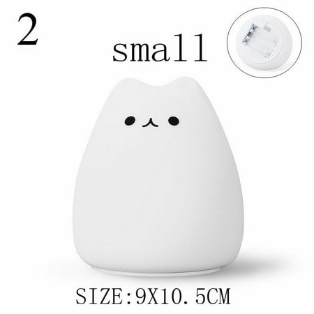 

Silicone Cat LED Touch Sensor Night Light Cute Children Bedroom Lamp