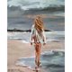 thumbnail image 1 of Kit Pintura Por Números Arte Al Óleo Artesanal Imagen Junto Mar Pared Del 40x50cm, 1 of 9