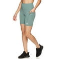 thumbnail image 2 of Reebok Womens Printed Highrise Bike Short with Pockets, 7" Inseam, Sizes XS-XXXL, 2 of 3