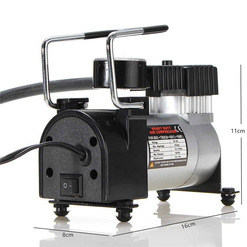 1000PSI 12V Portable Mini Air Compressor Car Tire Air Inflator Pump US Walmart Canada