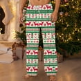 thumbnail image 2 of successthop Christmas Flannel Pajama Pants Men Deer Elastic Drawstring Cozy Trousers with Pocket Sleep Bottoms, 2 of 4