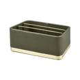 thumbnail image 2 of Caja de almacenamiento de Cuero PU BLESIY decorativa Con compartimento estante de metal organizador de escritorio, 2 of 8