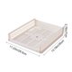 thumbnail image 3 of Estante organizador de cajones de plástico multiusos – ropa de armario apilable y transpirable, documentos, recipientes de comida, tablero plegable, blanco, 1 PC, 35x28,5x7cm, 3 of 6
