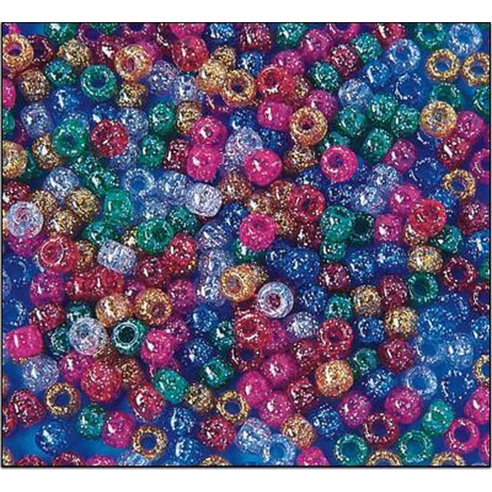 (Price/per bag)Sparkle Pony Beads 1/2 lb Bag