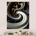 thumbnail image 2 of Designart Gold Black And White Stained Glass IV Canvas Wall Art, 2 of 5