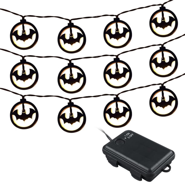 Luz De Cadena De Murciélago De Araña De Halloween, Decoración De Halloween, Luz De Ambiente Para Fiesta Temática De Carnaval Minnieouse HA044424-01