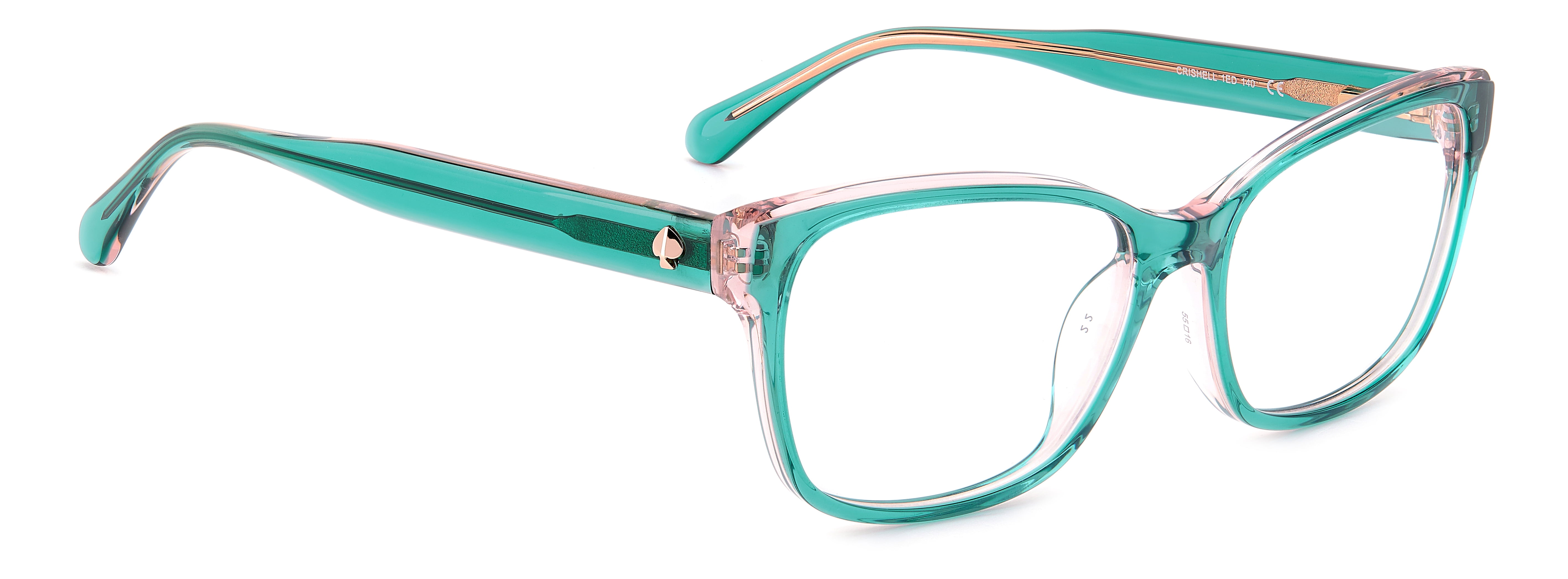Kate Spade Womens Crishell Rx'ble Eyeglasses with Case, Green
