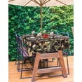 thumbnail image 3 of Fsddascl Vintage Leaves Branch Outdoor Tablecloth - 60x102 Inch Rectangle Dining Table Cover, Farmhouse Botanical Waterproof Outdoor Table Cloth with Umbrella Hole & Zipper for Picnic/Patio/Party, 3 of 7