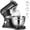 Black 8.4QT, variant on 8.4QT Commercial Stand Mixer 800W Aluminum Die Casting, Mixers Kitchen Electric Stand Mixer Metal Food Mixer with Stainless Steel 8L Bowl, Dough Hook, Whisk and Beater, Cream White