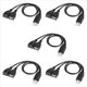 thumbnail image 1 of 5X Cable Divisor USB, USB 2.0 una Macho una Doble USB Hembra Jack y Cable Divisor del Cargador, 1 of 5