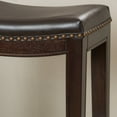 thumbnail image 3 of Ridgway 26.2" Backless Bonded Leather Counter Stools, Set of 2, Brown, 3 of 6