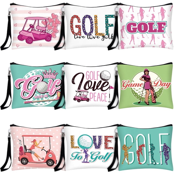 Bolsas cosméticas de regalo de golf Shinylin, 18 piezas, para mujeres golfistas
