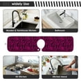thumbnail image 6 of Leopard Tiger Summer Sink Splash Guard for Faucet 2 Packs Faucet Absorbent Mats, Unique Animal Skin Faucet Handle Drip Catcher for Kitchen, Bathroom,Sink Mat, Dish Drying Mat, 30"x5.5" RV, 6 of 7