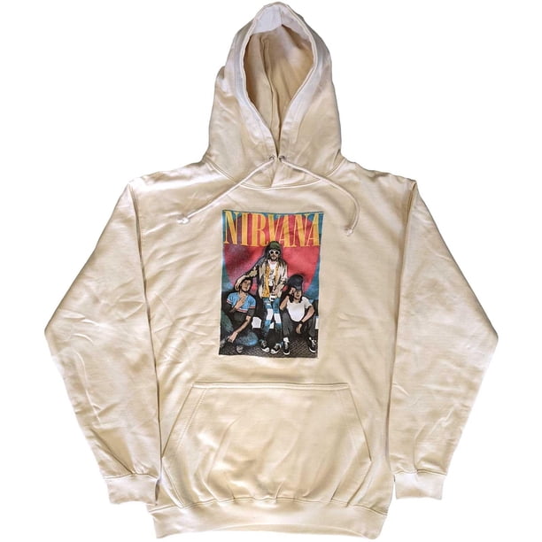 Nirvana - Sudadera Gorro de Cazador para Adultos Unisex (Arena)