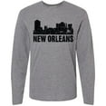 thumbnail image 3 of Inktastic New Orleans Skyline Grunge Long Sleeve T-Shirt, 3 of 5