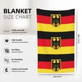 thumbnail image 3 of Deutschland Flag Print Blanket Warm Plush Throw Blanket Soft Flannel Lightweight Throw Blankets 32"X48", 3 of 6