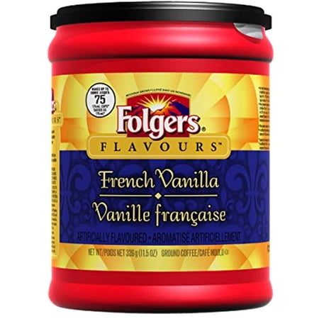 Folgers French Vanilla Coffee (326G / 11.5Oz) Made In Canada