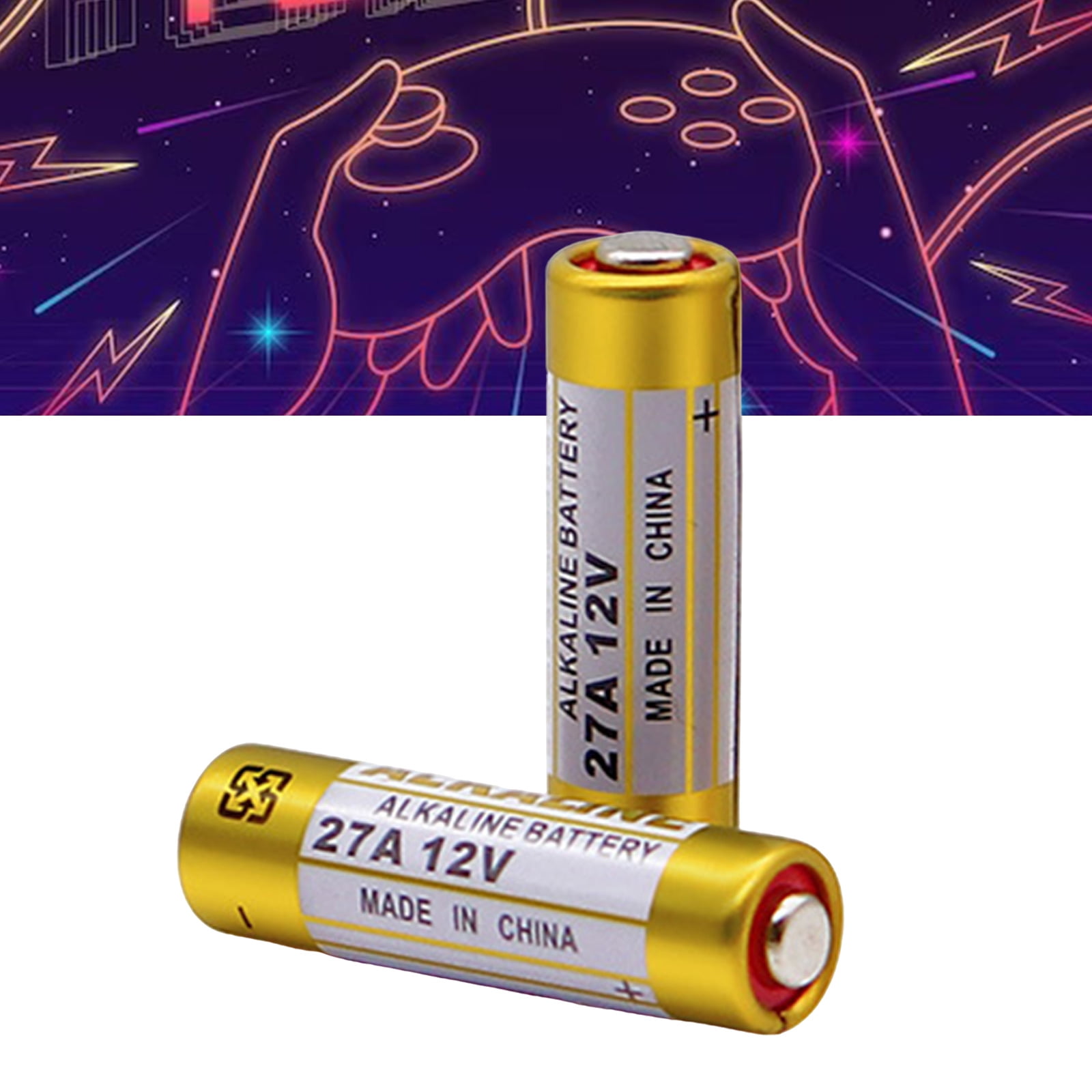 1 Sheet 27A 12V Alkaline Batteries Garage Door Opener Dry Cell Replacement for A27 V27A LR27A WE27A L828