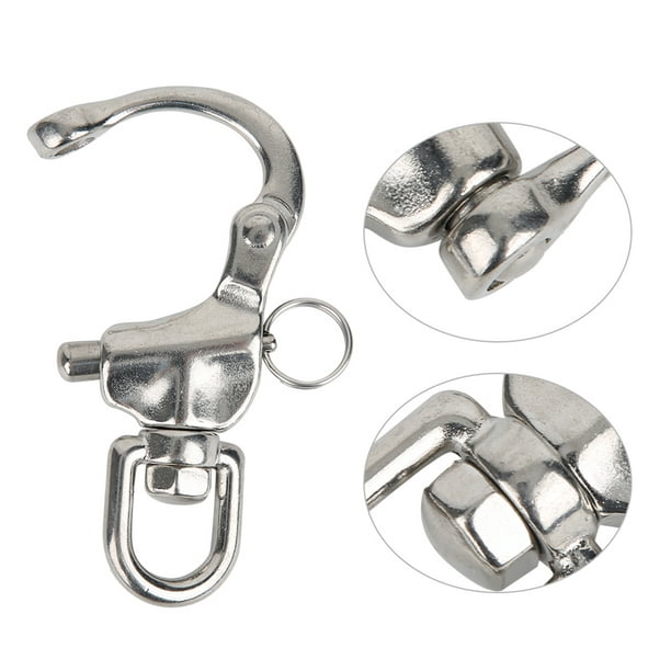 Simple Structure Small And Compact Snap Hook, Mountaineering Shackle, 316 Stainless  Steel Climbing For Outdoor 22x128mm 