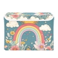 thumbnail image 7 of Yayeee Collapsible Cube Storage Bin with Lid Fabric Closet Decorative Basket with Handles, Blue Rainbow, 7 of 7