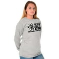 thumbnail image 4 of Never Trust an Atom Science Nerd Geek Plus Size Long Sleeve Graphic Tee Shirt Brisco Brands 2X, 4 of 5