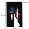 thumbnail image 3 of DouZhe Doorway Drape Split Curtains, Vintage Grunge Patriotic American Flag Room Divider Privacy Door Curtains, 34" x 56", 3 of 7
