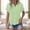 Green, variant on Rvasteizo Womens Tops Solid Short Sleeve Turn Down Collar Side Slit Pocket Button Front Light Breathable Summer Ladies Daily Casual Shirt