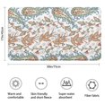 thumbnail image 3 of White Pioneer Flower and Paisley Pattern Bathroom Rugs Mat,Non Slip Microfiber Bathroom Rug,Rubber Backing,Soft Bathroom Mats for Bathroom Floor,Tub and Shower,17x30in(43x75cm), 3 of 5